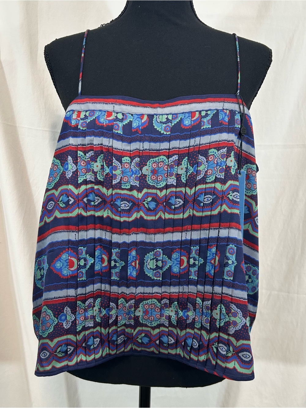 NWT Hunter Bell Abbey Top in Garden Mosaic Pleated Cami XL - Picture 3 of 11